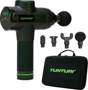 Tunturi Pistolet de Massage et de Relaxation Tunturi – Masseur Musculaire Électrique