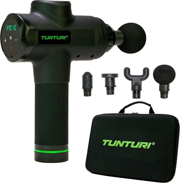 Tunturi Pistolet de Massage et de Relaxation Tunturi – Masseur Musculaire Électrique